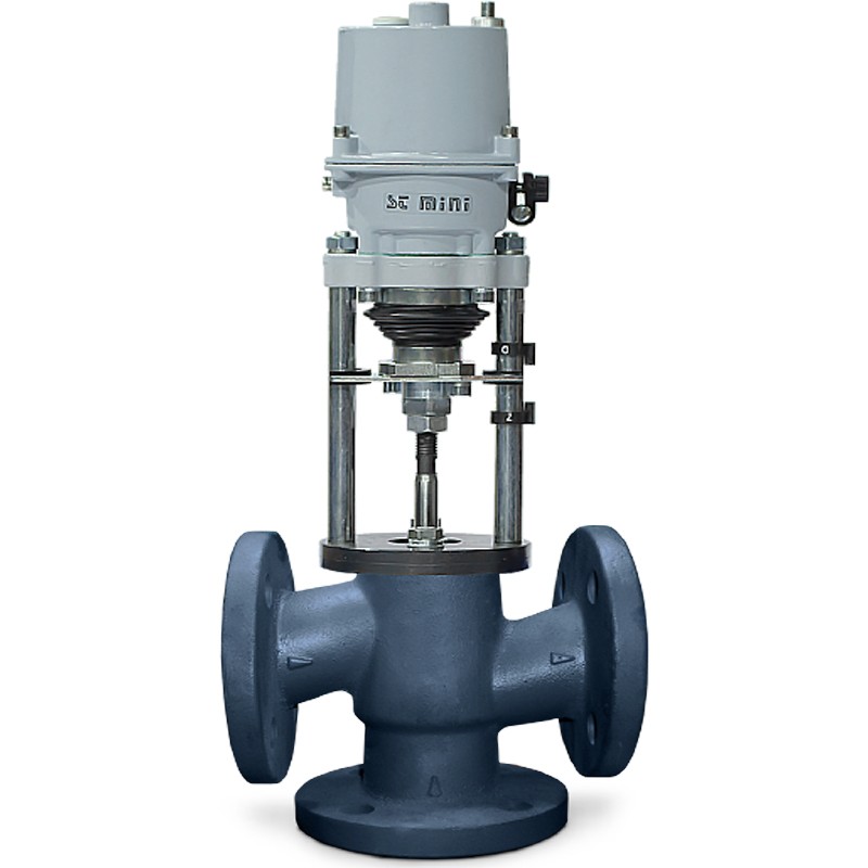 Клапан смесительный 27ч908нж DN 100 PN 16 с электроприводом 220В 160Kvs REGADA ST 0.1 498.0-0UISC/02 (4-20мА) КПСР-1