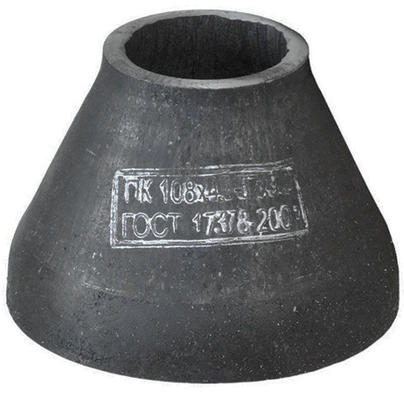 Переход стальной  09Г2С Дн 377х12,0-168х6,0 (DN350-150) 2 исполнение ГОСТ 17378-2001-1