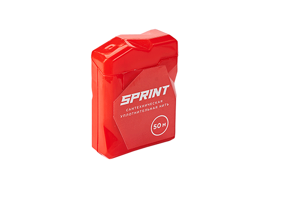 сантехническая нить для герметизации резьбы Sprint 25м в многоразовом боксе блистер купить в Нижнем Новгороде | "Проконсим"