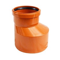  Редукция ПП для наружной канализации DN 160-110 Valfex эксцентрический  (924021033) со склада Проконсим в Нижнем Новгороде