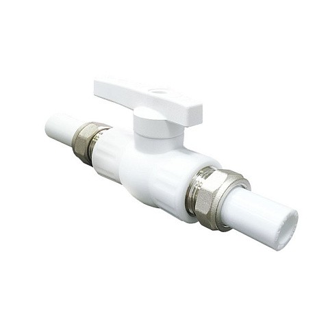 Краны шаровые ПП DN 20-32 PN 25 с двусторонним разъемным соединением белые Valfex купить в Нижнем Новгороде | "Проконсим" Краны шаровые ПП DN 20-32 PN 25 с двусторонним разъемным соединением белые Valfex купить в Нижнем Новгороде | "Проконсим"