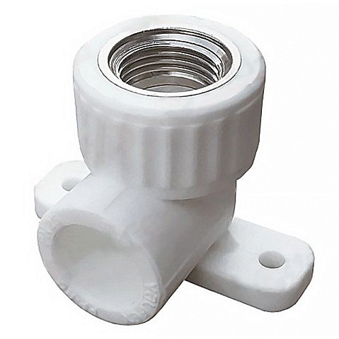 Угольник установочный ПП 20-1/2'' PN 25 с внутренней резьбой белый VALFEX  купить в Нижнем Новгороде | "Проконсим"
