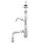 Сифон для мойки Unicorn В320V, 40х50 гибкий отвод, 1 1/2'' х40 чаша из нержавеющей стали с отводом для стиральной машины купить в Нижнем Новгороде | "Проконсим"