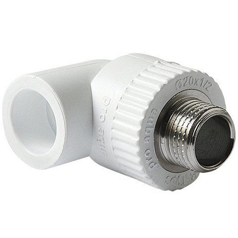Угольник комбинированный ПП 32-1/2'' PN 25 с наружной резьбой белый Pro Aqua PA27015 купить в Нижнем Новгороде | "Проконсим"