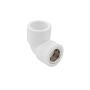 Угольник комбинированный ПП 32-3/4'' PN 25 с внутренней резьбой белый PlasticPro