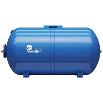 Гидроаккумуляторы для водоснабжения DN 25 PN 10 горизонтальные голубые WESTER купить в Нижнем Новгороде | "Проконсим"