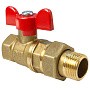 Краны латунные шаровые 11Б27фт1М DN 15-32 PN 40 бабочка американка Valfex.227.LB1 купить в Нижнем Новгороде | "Проконсим"