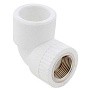 Угольник комбинированный ПП 20-1/2'' PN 25 с внутренней резьбой белый РТП 10790 купить в Нижнем Новгороде | "Проконсим"