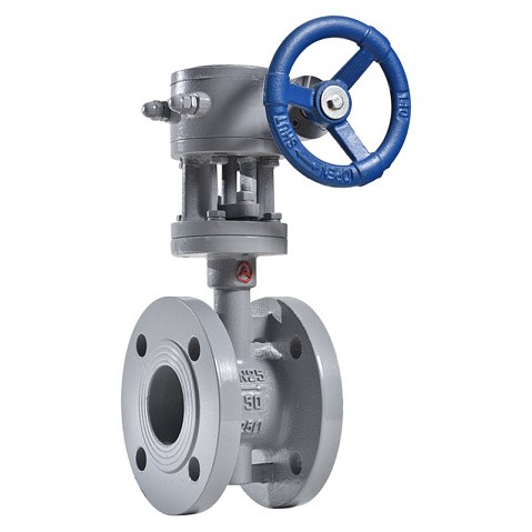 Затвор стальной дисковый DN 450 PN 25 до 425гр. с тройным эксцентриситетом фланцевый с редуктором Арма-Пром ЗПД-САЗ купить в Нижнем Новгороде | "Проконсим"