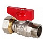 Краны латунные шаровые DN 15-20 PN 40 никелированные бабочка штуцер-накидная гайка MVI BV.531 купить в Нижнем Новгороде | "Проконсим"