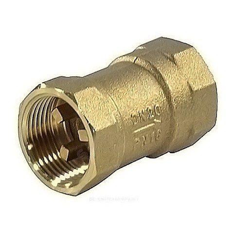 Клапан латунный обратный пружинный DN 25 PN 10, муфтовый, пластиковый шток купить в Нижнем Новгороде | "Проконсим"