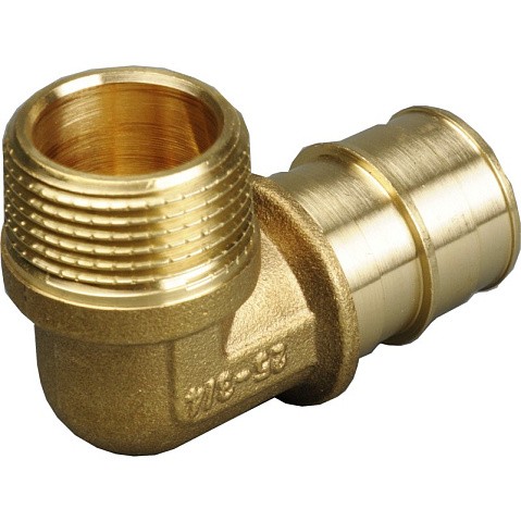 Угольник латунный для PEX труб 20-1/2'' PN 10 OP под надвижную гильзу с наружной резьбой ONE PLUS купить в Нижнем Новгороде | "Проконсим"