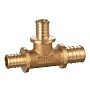 Тройник латунный для PEX-PEX DN 25-16-20 под надвижную гильзу PLP