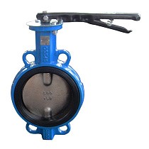 Затвор дисковый поворотный DN 150 PN 16 межфланцевый с диском из чугуна уплотнение-NBR ручной Seagull купить в Нижнем Новгороде | "Проконсим"