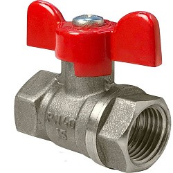  Латунный шаровой кран Ду20 Ру40 Valfex VF.217.NB1.034.DP 11Б27фт1М ВР-ВР, проход , бабочка. (111101534) со склада Проконсим в Нижнем Новгороде