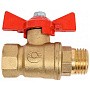 Краны латунные шаровые 11Б27фт1М DN 15-32 PN 40 бабочка муфта-штуцер Valfex.218 DeltaPro купить в Нижнем Новгороде | "Проконсим"