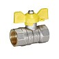 Кран латунный Temper серия 83 DN25 PN40 никелированный газовый бабочка м-м ГОСТ Р 59553 купить в Нижнем Новгороде | "Проконсим"