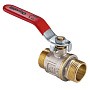 Кран латунный шаровой MVI AquaHit BV.316.04 DN 15 PN 25 рычаг штуцер-штуцер полнопроходной никелированный купить в Нижнем Новгороде | "Проконсим"