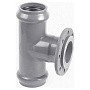 Тройник раструбный НПВХ SDR26 DN 160 с металлическим фланцем DN 150 PN 10 Хемкор