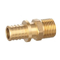 Распродажа! Муфты латунные для PEX труб DN 16-32 PN 16 под надвижную гильзу с наружной резьбой PLP (250302405) со склада Проконсим в Нижнем Новгороде