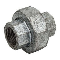 Американка чугунная DN 15-50 PN 16 оцинкованная муфта-муфта с плоской прокладкой Fittex Plus купить в Нижнем Новгороде | "Проконсим"