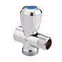Вентиль латунный проходной MVI BV.461 DN 15 +отверстие 20 PN 10 хромированный муфта-штуцер маховик купить в Нижнем Новгороде | "Проконсим"