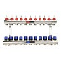 Коллекторная группа из латуни DN 25-11 вых. G-3/4'' евроконус, с расходомерами, без дренажного крана и воздухоотводчика VARMEGA VM15411