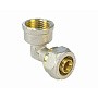 Угольник латунный для PEX труб 16-1/2'' PN 10 обжимной никелированный Valfex VF.352.N  купить в Нижнем Новгороде | "Проконсим"