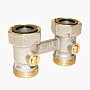 Узел нижнего подключения Vekotrim DN 15 PN 10 прямой двухтрубный 20-3/4'' c накидной гайкой, муфта купить в Нижнем Новгороде | "Проконсим"