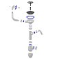 Сифон для мойки Unicorn В430V, без отвода, 3 1/2'' х40 с отводом для стиральной машины, прямоугольный перелив купить в Нижнем Новгороде | "Проконсим"