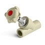 Вентиль прямоточный 45гр. ПП 32 PN 25 серый Pro Aqua PA42012G