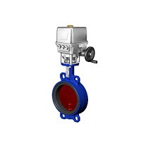 Затвор дисковый поворотный DN 300 PN 16 межфланцевый с диском из чугуна с электроприводом Tecfly VPI 4448 купить в Нижнем Новгороде | "Проконсим"