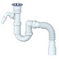 Сифон для умывальника Unicorn Y320V, 40х50 гибкий отвод, 1 1/2'' х40 чаша из нержавеющей стали с отводом для стиральной машины купить в Нижнем Новгороде | "Проконсим"