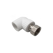  Угольники ПП DN 20-32 PN 25 с накидной гайкой белые VALFEX  (930024625) со склада Проконсим в Нижнем Новгороде
