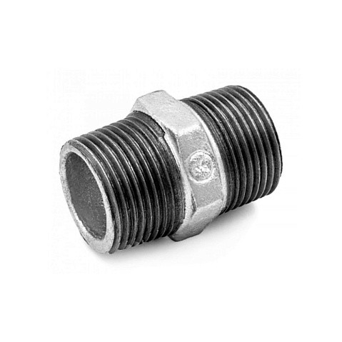 Ниппель чугунный DN 15-50 PN 16 оцинкованный штуцер-штуцер Fittex Plus купить в Нижнем Новгороде | "Проконсим" Ниппель чугунный DN 15-50 PN 16 оцинкованный штуцер-штуцер Fittex Plus купить в Нижнем Новгороде | "Проконсим"