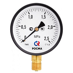  Манометр общетехнический Росма ТМ-510Р.00, до 40MPa M20x1,5, 100мм, радиальное присоединение, класс точности 1.5 (930091294) со склада Проконсим в Нижнем Новгороде