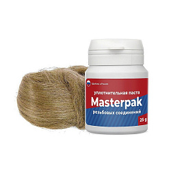  Набор уплотнительный паста +лён для воды, пара 25гр+ 7гр Masterpak (228100450) со склада Проконсим в Нижнем Новгороде