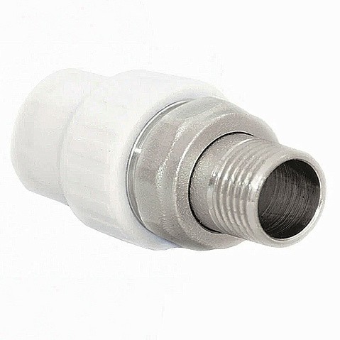 Муфта для радиатора ПП 25-3/4'' PN 25 с американкой белая РТП 14628 купить в Нижнем Новгороде | "Проконсим"