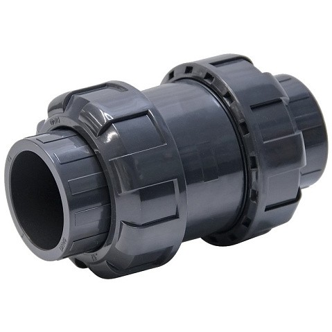 Клапан обратный пружинный НПВХ DN 75 уплотнение EPDM черный Aquaviva SHV075 купить в Нижнем Новгороде | "Проконсим"