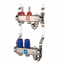  Коллекторные группы из нержавеющей стали DN 25 PN 10 с расходомерами, с дренажным краном и воздухоотводчиком MVI (922101662) со склада Проконсим в Нижнем Новгороде