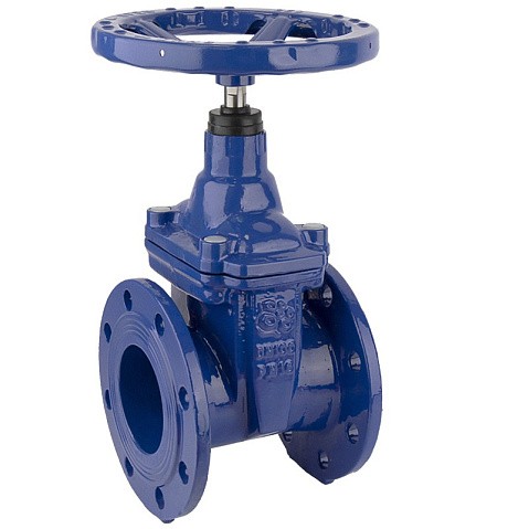 Задвижка чугунная DN 200 PN 10 с обрезиненным клином EPDM до 90гр. Рашворк 100-200-10 купить в Нижнем Новгороде | "Проконсим" (920150031)