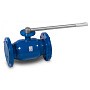 Кран стальной шаровой цельносварной TEMPER КШ.Ц.Ф, DN 125 PN 16, 350мм, стандартнопроходной, фланцевый с ручкой