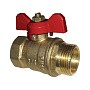 Краны латунные шаровые 11Б27п1 DN 15-32 PN 16 однотипные бабочка муфта-штуцер купить в Нижнем Новгороде | "Проконсим"