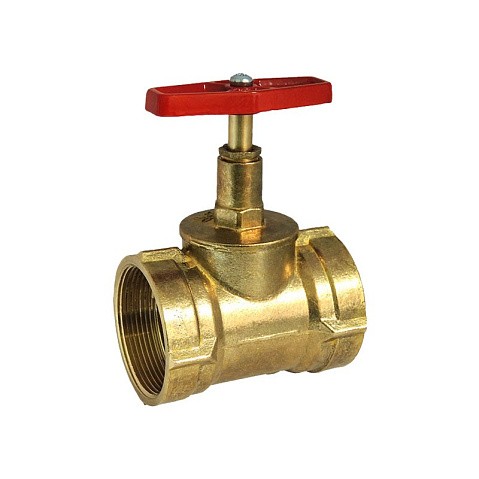 Клапан латунный пожарный прямой DN50 PN16 под газовый ключ муфта-муфта Цветлит купить в Нижнем Новгороде | "Проконсим"