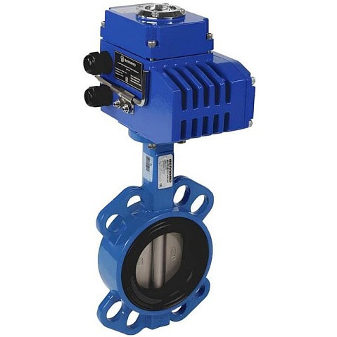 Затвор дисковый поворотный DN 300 PN 10(16) межфланцевый с диском из чугуна уплотнение-EPDM электропривод Э.Н-ЧФ-600 СИБЗТА купить в Нижнем Новгороде | "Проконсим"