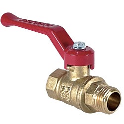  Латунный шаровой кран Ду32 Ру40 Valfex VF.215.LR1.114.DP 11Б27фт1М ВР-НР, проход , рычаг. (111201016) со склада Проконсим в Нижнем Новгороде