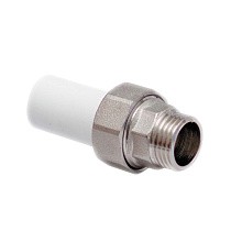  Муфты ПП трубные разъёмные DN 20-40 PN 25 с наружной резьбой американка белые Valfex  (930024382) со склада Проконсим в Нижнем Новгороде