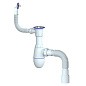 Сифон для мойки Unicorn В423, 40х50 гибкий отвод, 1 1/2'' х40 чаша из нержавеющей стали, круглый перелив, со смещением купить в Нижнем Новгороде | "Проконсим"