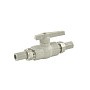 Кран шаровой полнопроходной VALFEX 20 PN 25 с двусторонним разъемным соединением серый
