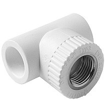 Тройник комбинированный ПП 32-1/2'' PN 25 с внутренней резьбой белый Pro Aqua PA24015 купить в Нижнем Новгороде | "Проконсим"